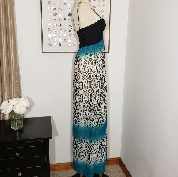 Three Pink Hearts maxi dress size XS - Picture 3 of 6